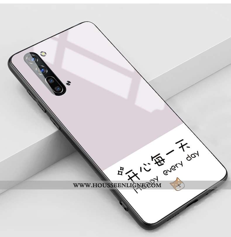 Housse Oppo Reno 3 Silicone Protection Petit Étui Tendance Frais Téléphone Portable Rose