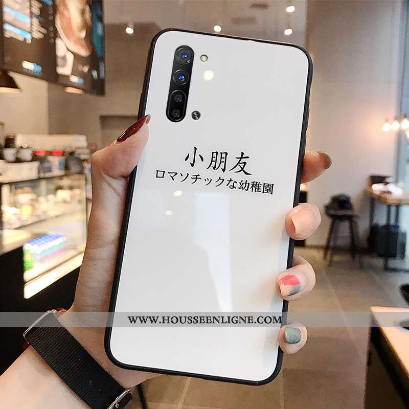 Housse Oppo Reno 3 Verre Personnalité Tout Compris Net Rouge Coque Noir Étui