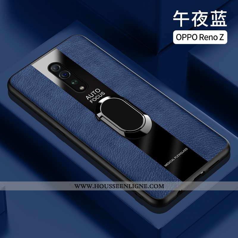 Housse Oppo Reno Z Cuir Fluide Doux Coque Orange Silicone Téléphone Portable Étui