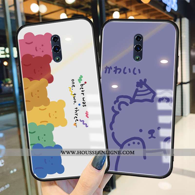Housse Oppo Reno Z Légère Fluide Doux Étui Tout Compris Charmant Ours Incassable Blanche
