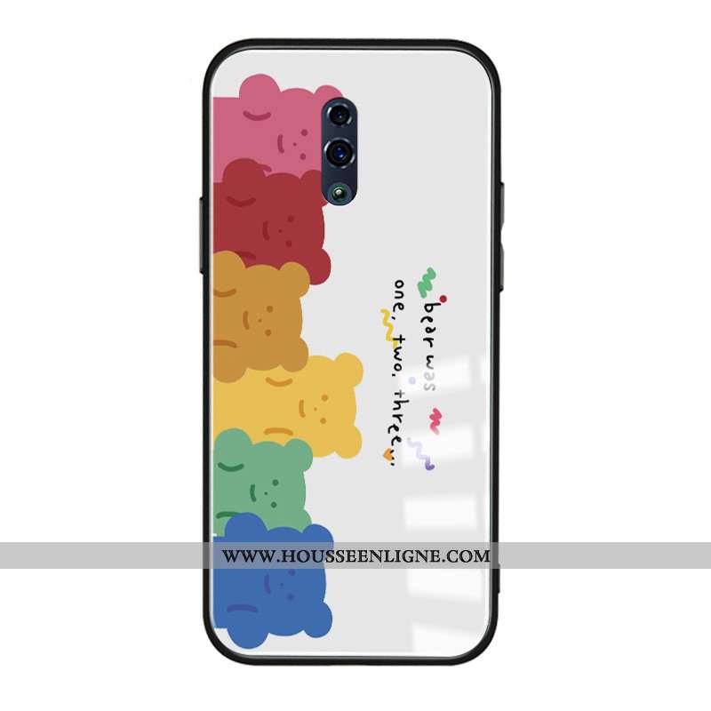 Housse Oppo Reno Z Légère Fluide Doux Étui Tout Compris Charmant Ours Incassable Blanche