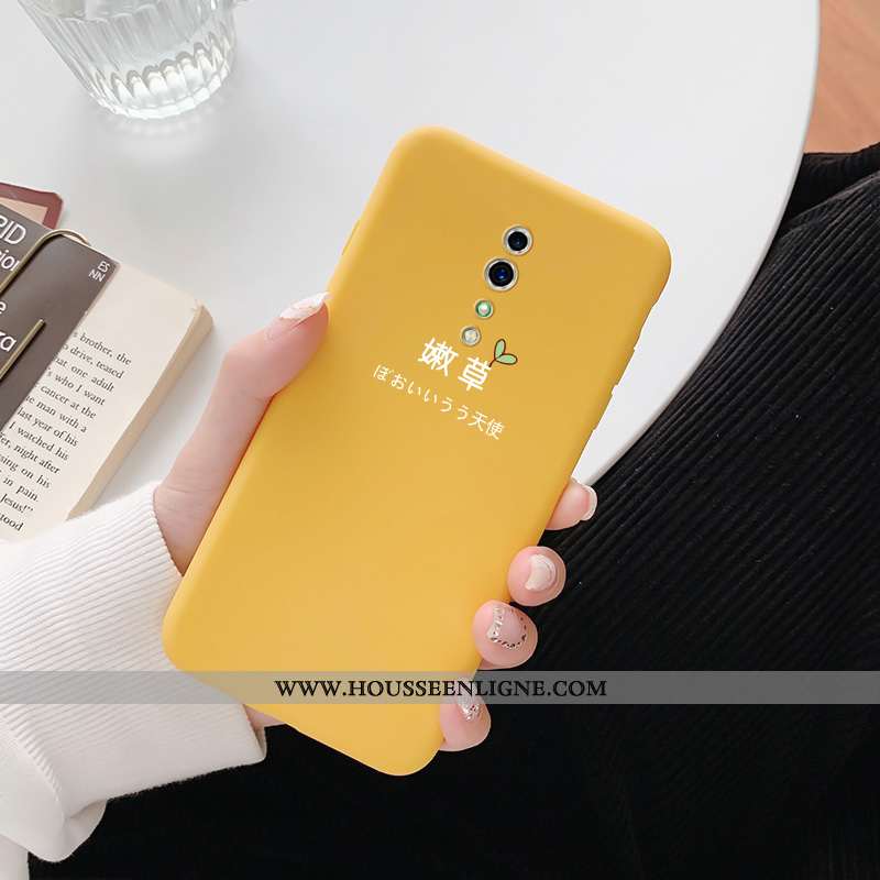 Housse Oppo Reno Z Personnalité Créatif Drôle Coque Bovins Amoureux Tendance Verte