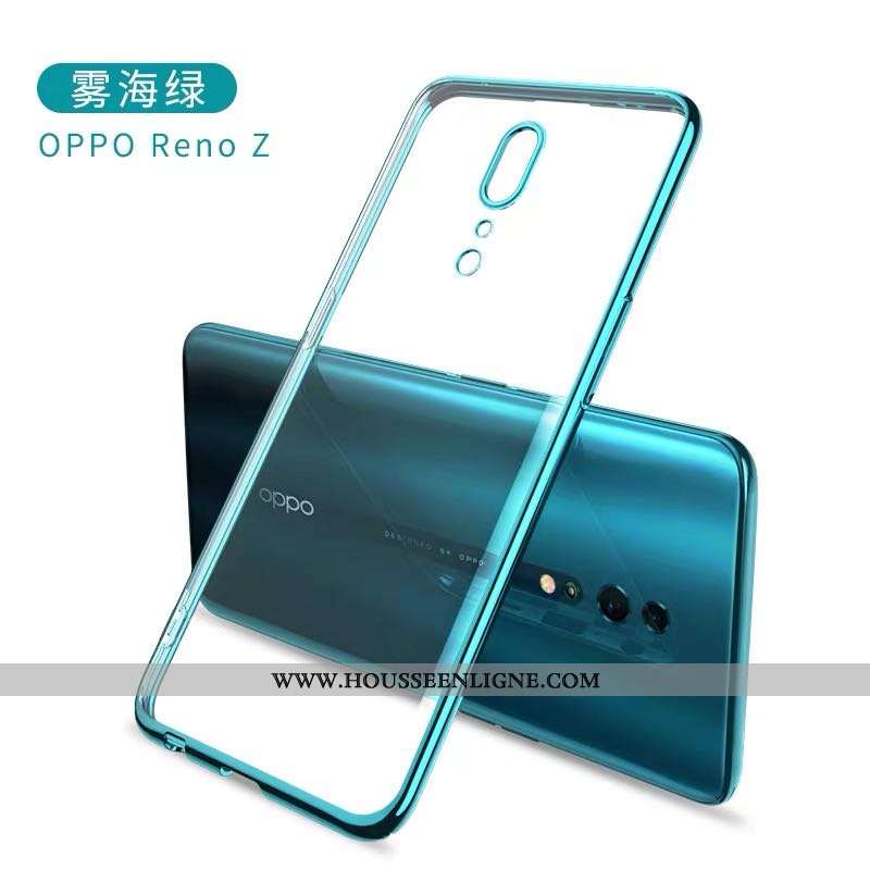 Housse Oppo Reno Z Silicone Protection Violet Incassable Téléphone Portable Transparent Nouveau