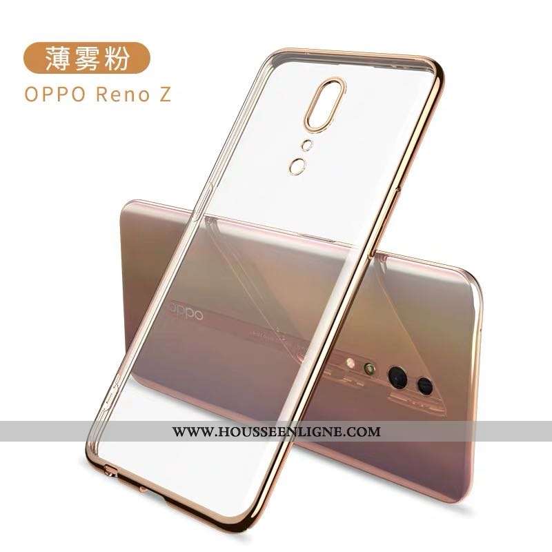 Housse Oppo Reno Z Silicone Protection Violet Incassable Téléphone Portable Transparent Nouveau