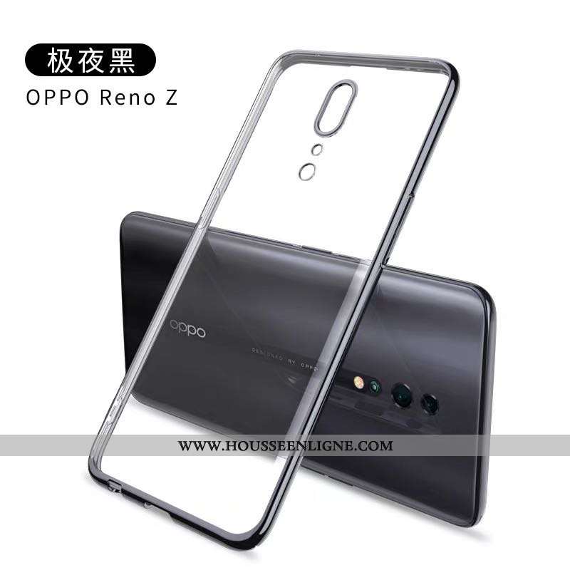 Housse Oppo Reno Z Silicone Protection Violet Incassable Téléphone Portable Transparent Nouveau