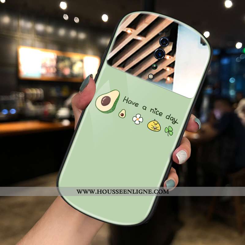 Housse Oppo Reno Z Tendance Maquillage Nouveau Coque Téléphone Portable Net Rouge Rond Rose