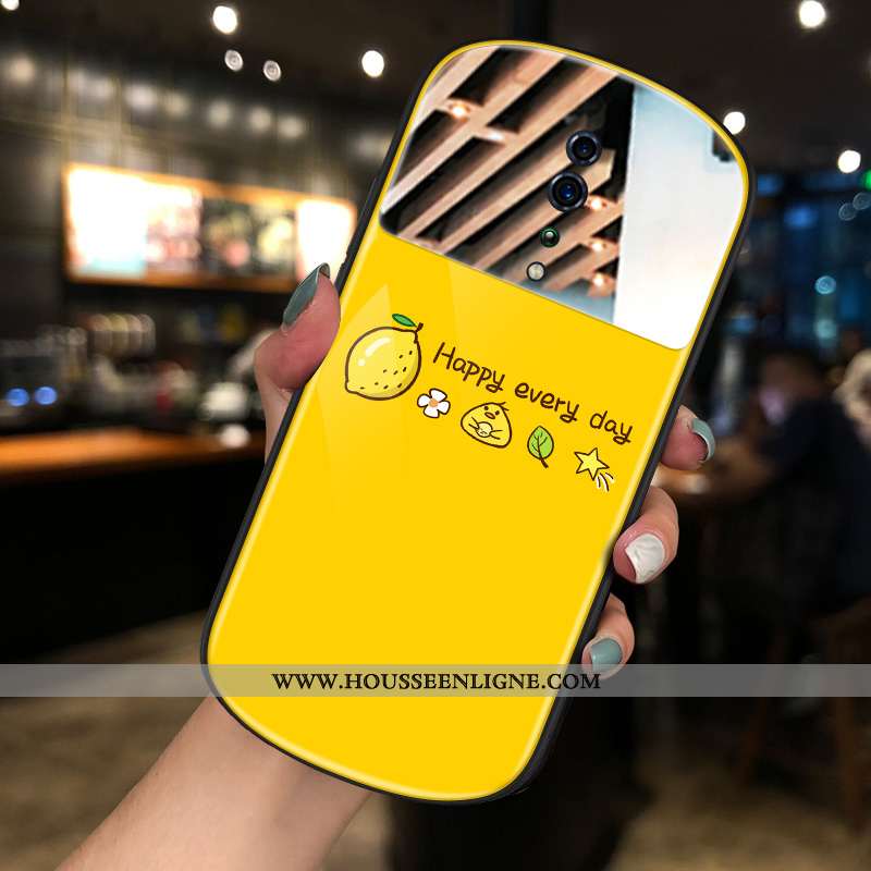 Housse Oppo Reno Z Tendance Maquillage Nouveau Coque Téléphone Portable Net Rouge Rond Rose