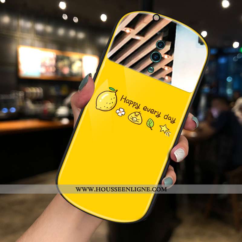 Housse Oppo Reno Z Tendance Maquillage Nouveau Coque Téléphone Portable Net Rouge Rond Rose