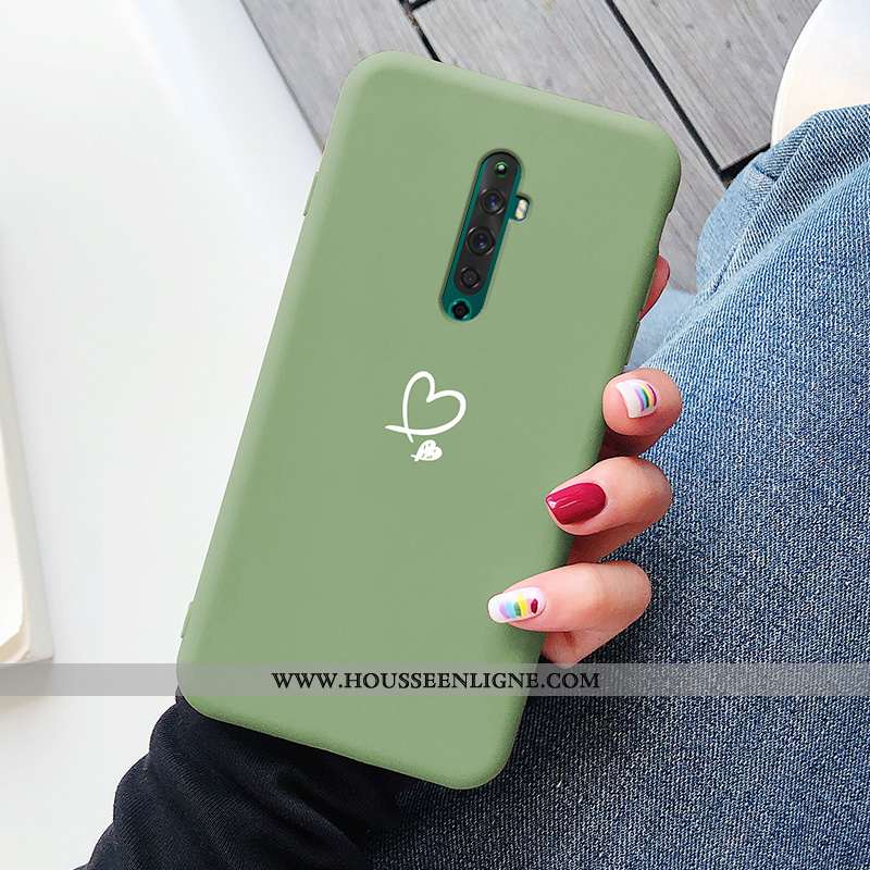 Housse Oppo Reno2 Créatif Ultra Coque Vent Simple Amoureux Tout Compris Rouge