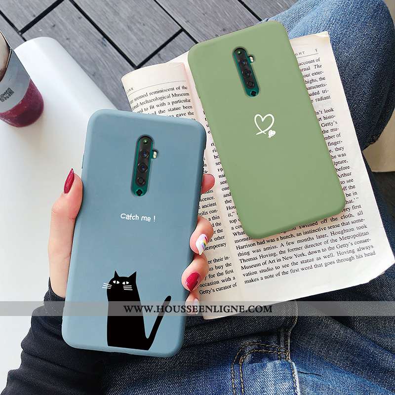 Housse Oppo Reno2 Créatif Ultra Coque Vent Simple Amoureux Tout Compris Rouge