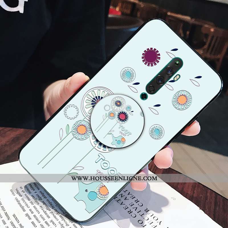 Housse Oppo Reno2 Légère Fluide Doux Support Coque Frais Incassable Rose