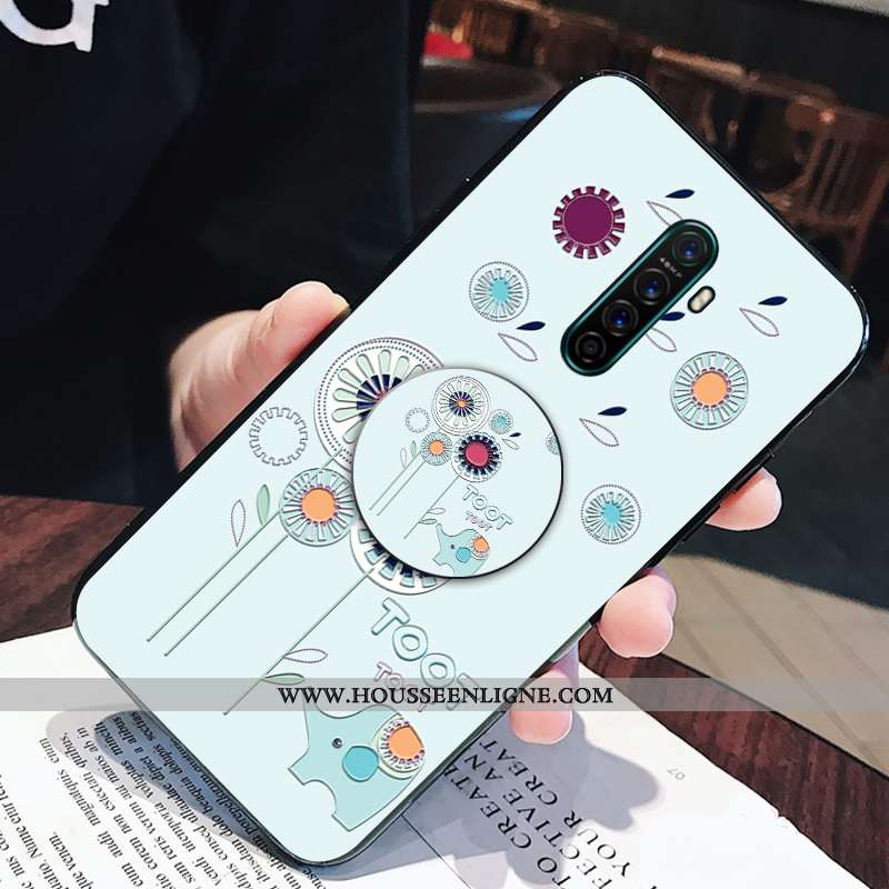 Housse Oppo Reno2 Légère Fluide Doux Support Coque Frais Incassable Rose