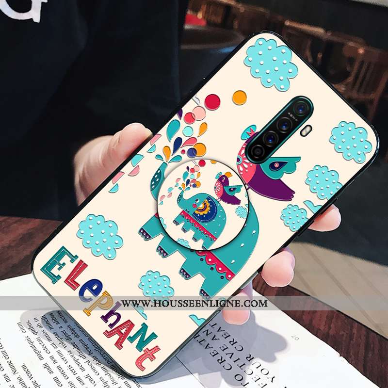 Housse Oppo Reno2 Légère Fluide Doux Support Coque Frais Incassable Rose