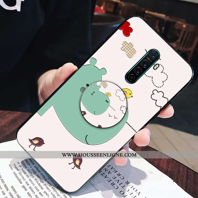 Housse Oppo Reno2 Légère Fluide Doux Support Coque Frais Incassable Rose