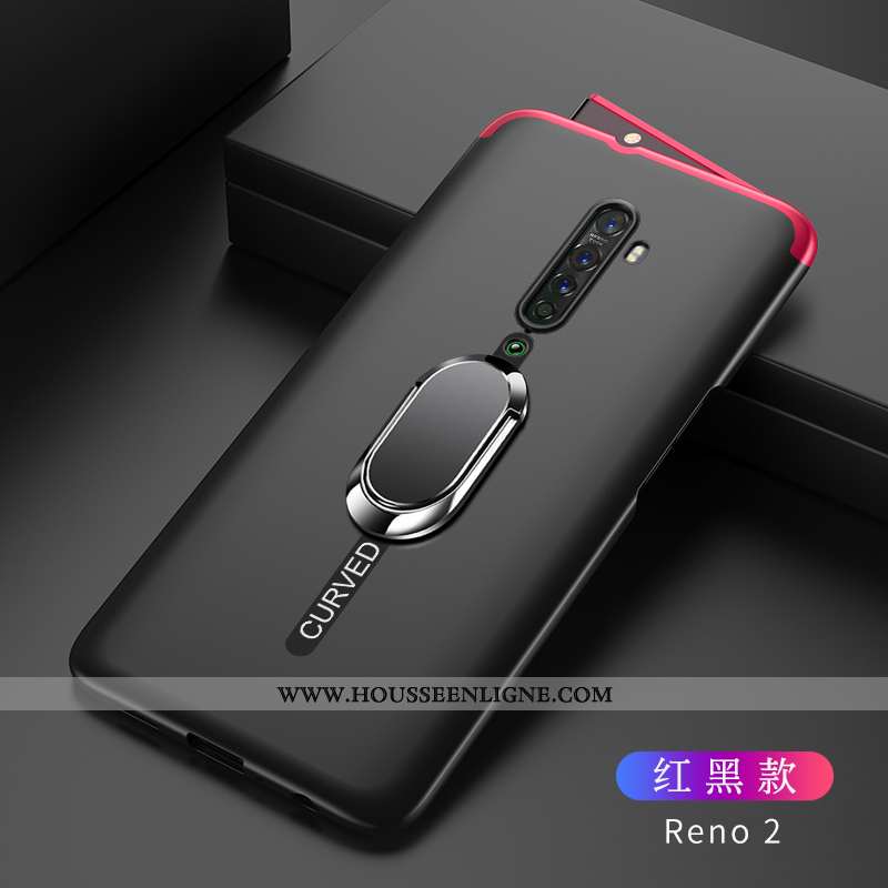 Housse Oppo Reno2 Tendance Légère Étui Tout Compris Bleu Marin Incassable Protection Bleu Foncé