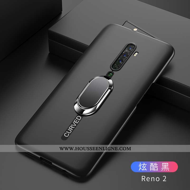 Housse Oppo Reno2 Tendance Légère Étui Tout Compris Bleu Marin Incassable Protection Bleu Foncé