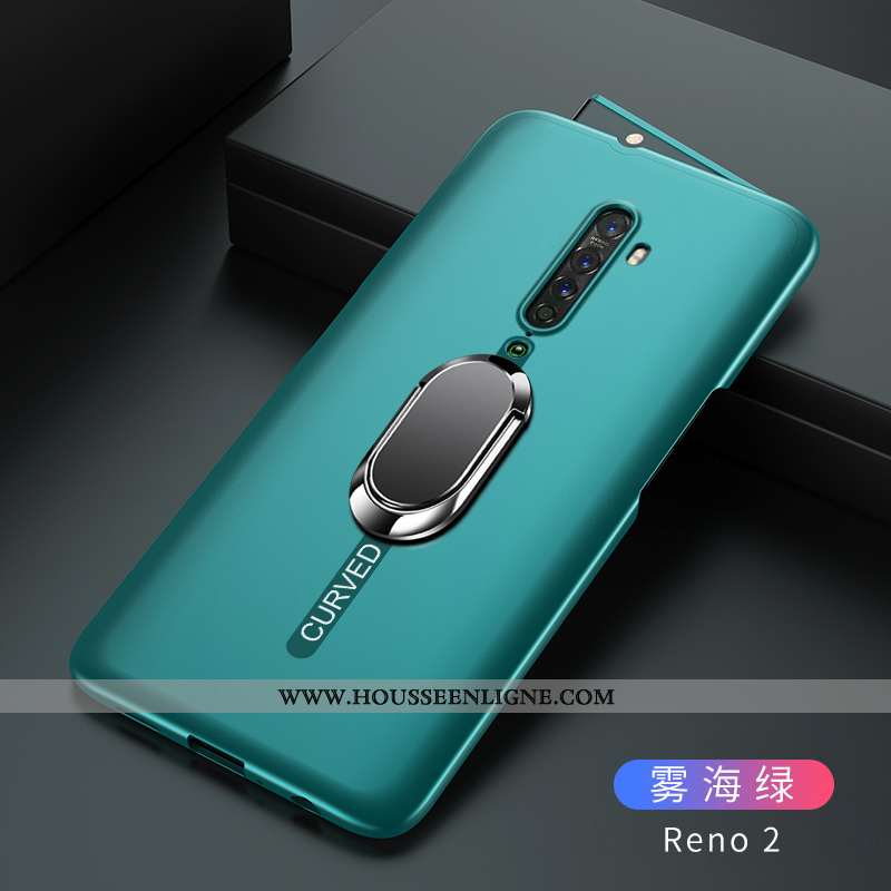 Housse Oppo Reno2 Tendance Légère Étui Tout Compris Bleu Marin Incassable Protection Bleu Foncé