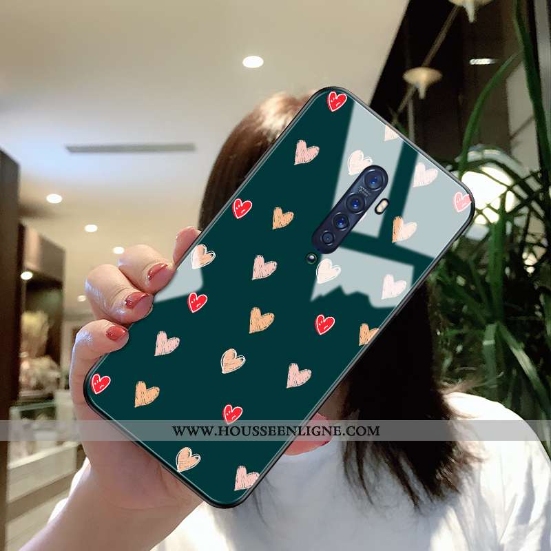 Housse Oppo Reno2 Z Créatif Ultra Protection Tendance Tout Compris Difficile Net Rouge Rose