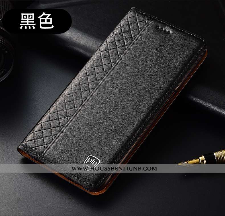 Housse Oppo Reno2 Z Cuir Véritable Protection Coque Étui Incassable Téléphone Portable Tout Compris 