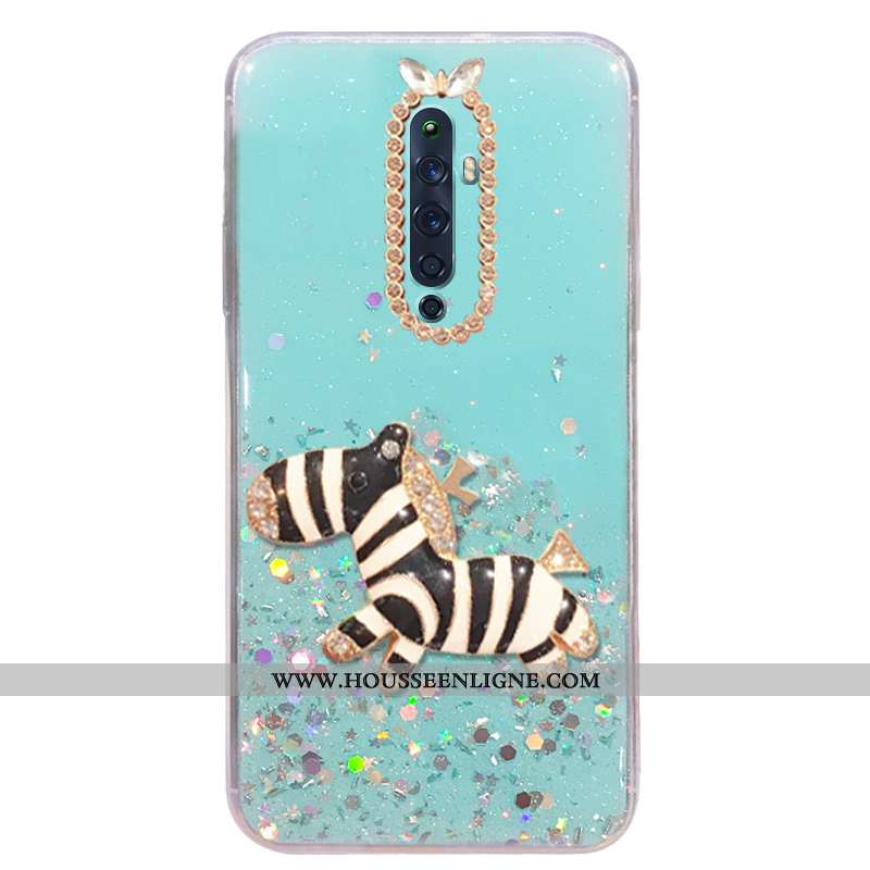 Housse Oppo Reno2 Z Dessin Animé Charmant Jeunesse Vert Personnalité Couvercle Arrière Téléphone Por