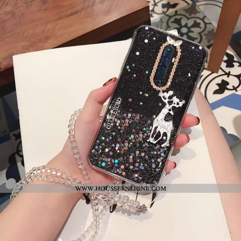 Housse Oppo Reno2 Z Dessin Animé Charmant Jeunesse Vert Personnalité Couvercle Arrière Téléphone Por