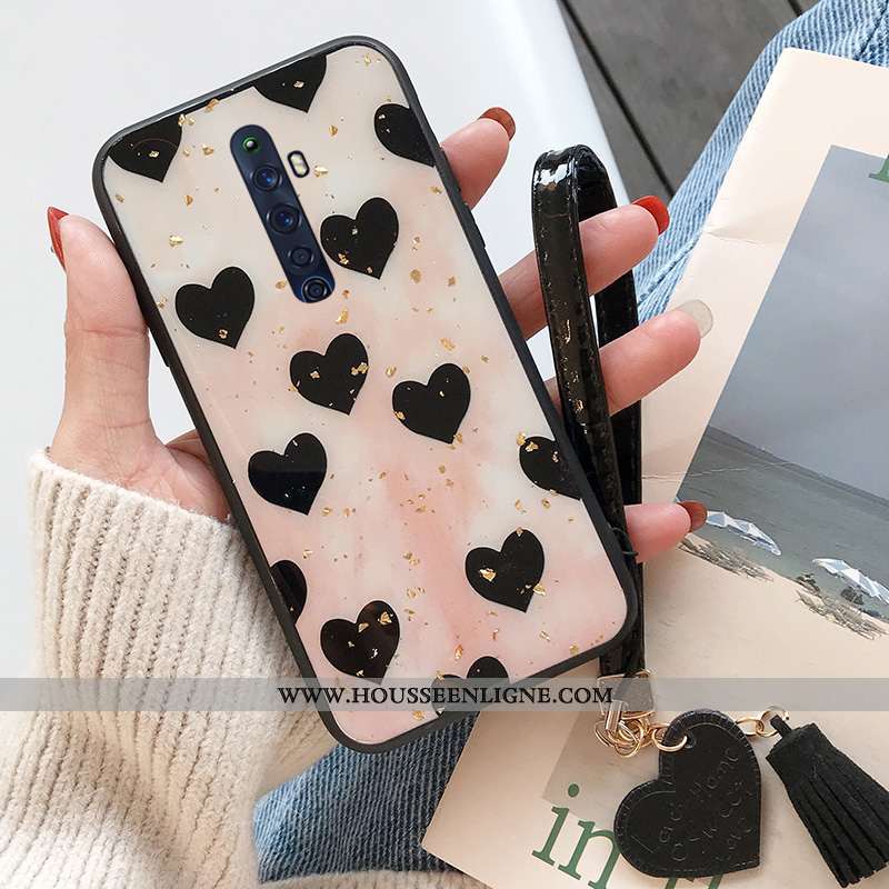 Housse Oppo Reno2 Z Dessin Animé Charmant Silicone Incassable Fluide Doux Tendance Protection Beige