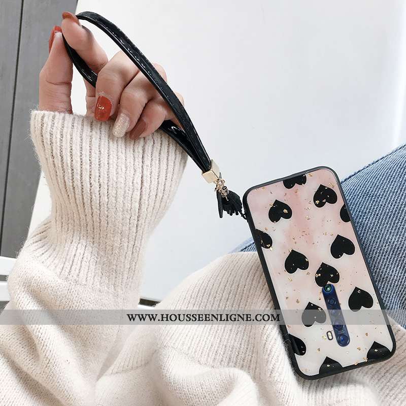 Housse Oppo Reno2 Z Dessin Animé Charmant Silicone Incassable Fluide Doux Tendance Protection Beige