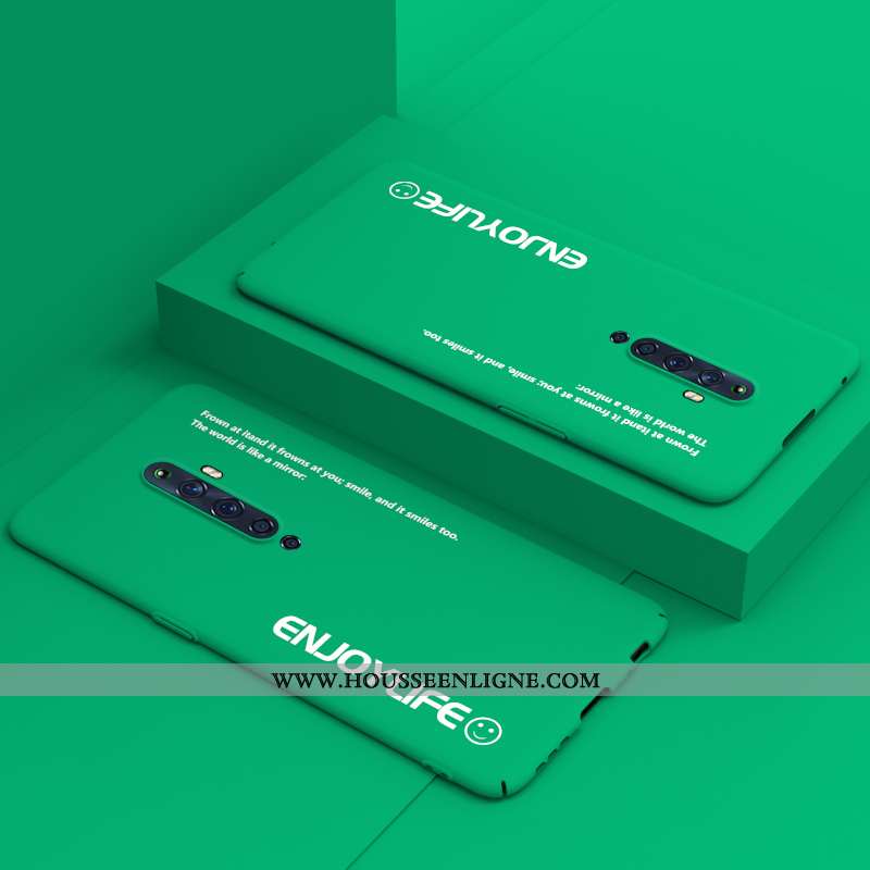 Housse Oppo Reno2 Z Légère Protection Délavé En Daim Étui Luxe Difficile Net Rouge Jaune