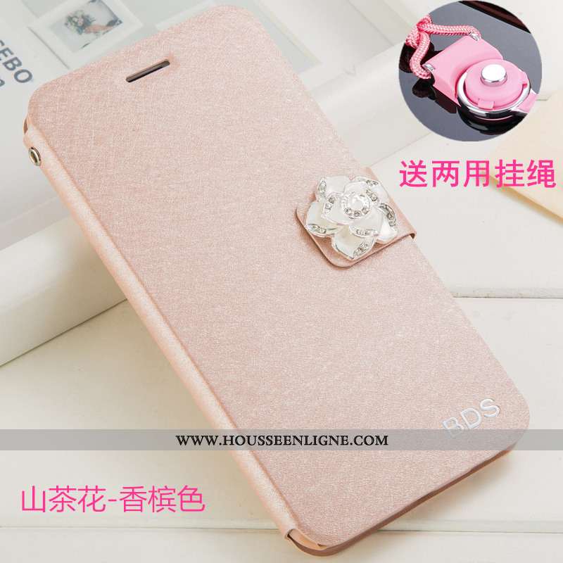 Housse Oppo Reno2 Z Strass Ornements Suspendus Étui Clamshell Support Téléphone Portable Coque Champ