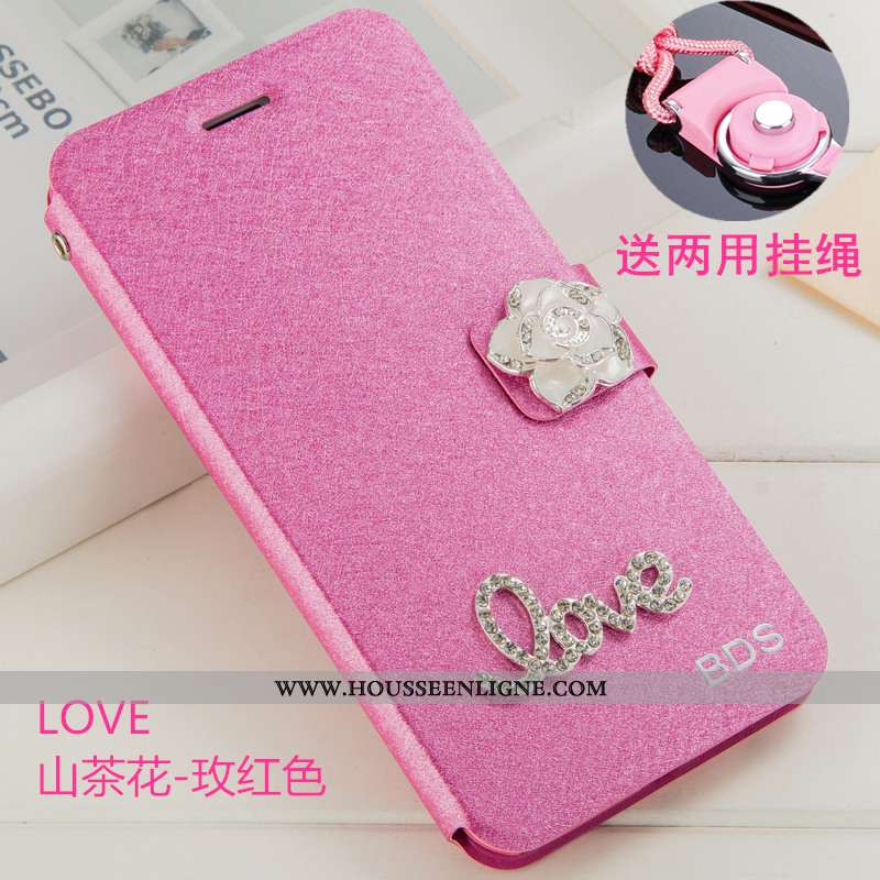 Housse Oppo Reno2 Z Strass Ornements Suspendus Étui Clamshell Support Téléphone Portable Coque Champ
