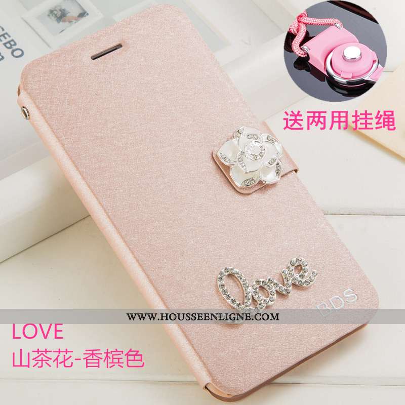 Housse Oppo Reno2 Z Strass Ornements Suspendus Étui Clamshell Support Téléphone Portable Coque Champ