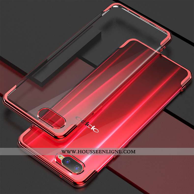 Housse Oppo Rx17 Neo Protection Tendance Étui Coque Silicone Fluide Doux Mode Rouge