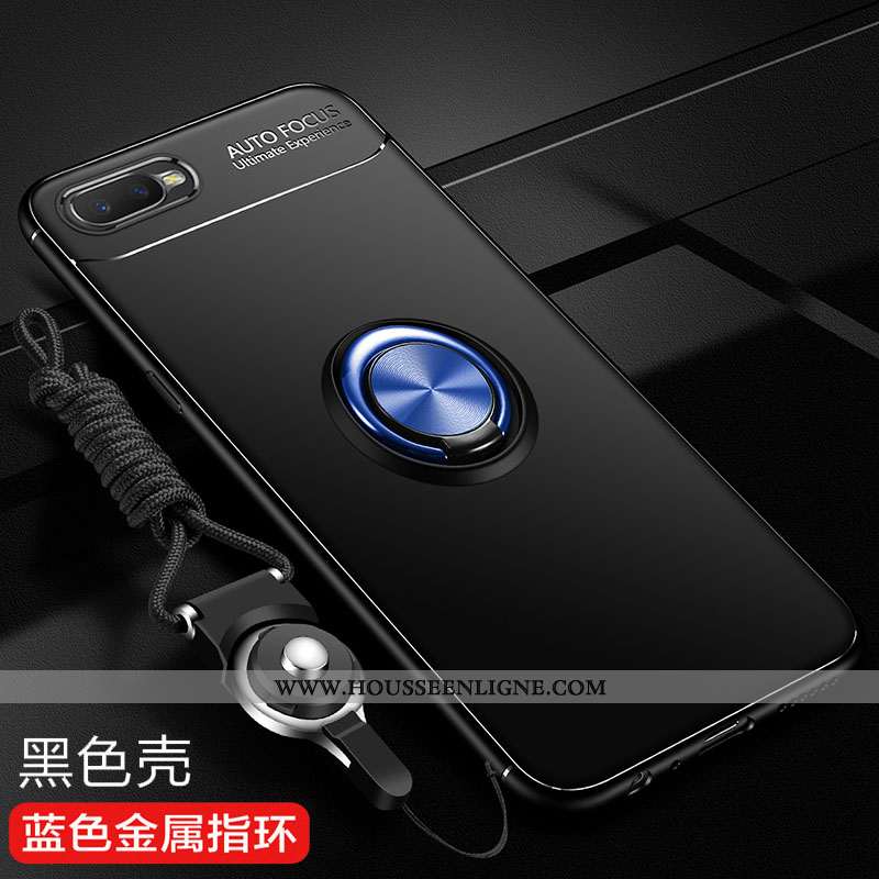 Housse Oppo Rx17 Neo Silicone Protection Noir Fluide Doux Incassable Coque Anneau