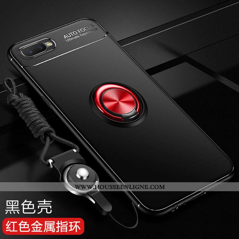 Housse Oppo Rx17 Neo Silicone Protection Noir Fluide Doux Incassable Coque Anneau