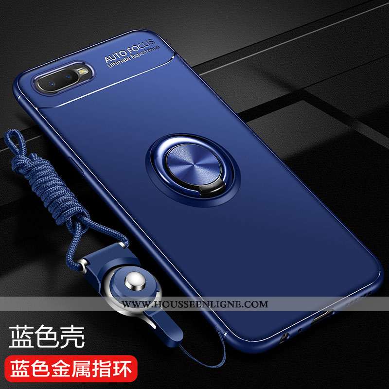 Housse Oppo Rx17 Neo Silicone Protection Noir Fluide Doux Incassable Coque Anneau