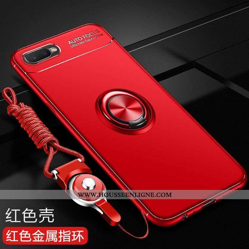 Housse Oppo Rx17 Neo Silicone Protection Noir Fluide Doux Incassable Coque Anneau