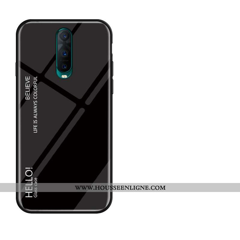 Housse Oppo Rx17 Pro Silicone Protection Verre Membrane Tempérer Fluide Doux Incassable Rouge