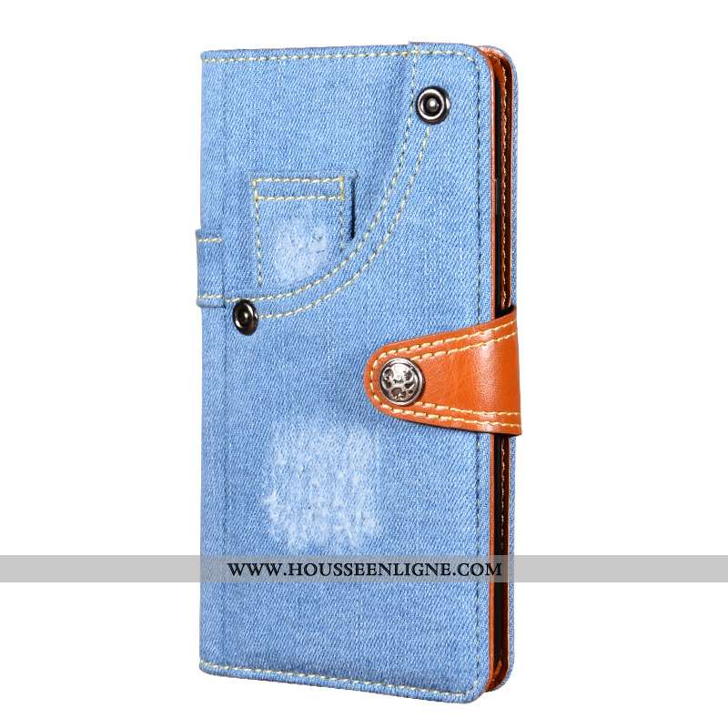 Housse Samsung Galaxy A10 Coque Étoile Bleu Téléphone Portable