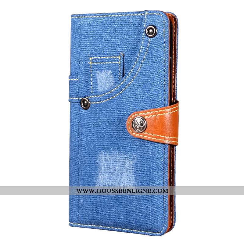 Housse Samsung Galaxy A10 Coque Étoile Bleu Téléphone Portable