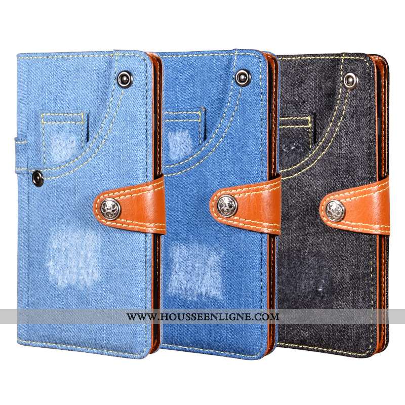 Housse Samsung Galaxy A10 Coque Étoile Bleu Téléphone Portable