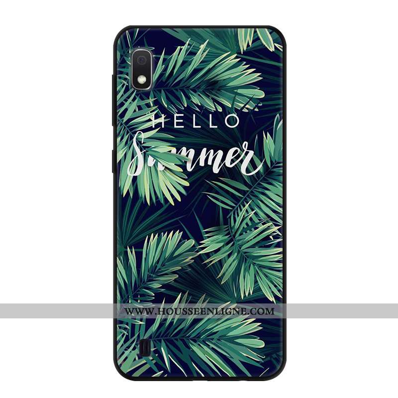 Housse Samsung Galaxy A10 Créatif Dessin Animé Étui Étoile Protection Vert Téléphone Portable Verte