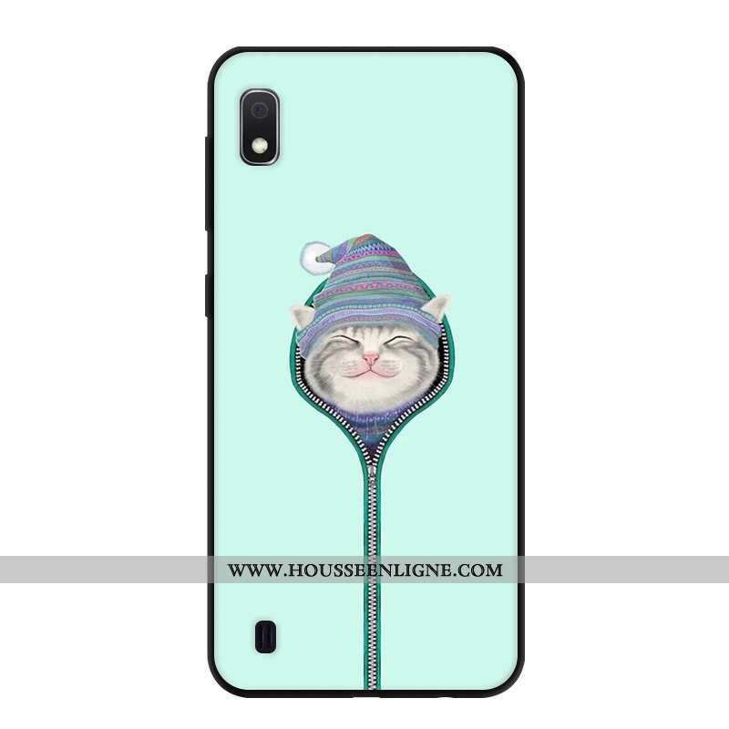 Housse Samsung Galaxy A10 Créatif Dessin Animé Étui Étoile Protection Vert Téléphone Portable Verte