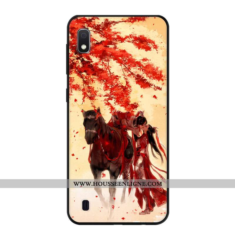Housse Samsung Galaxy A10 Créatif Dessin Animé Étui Étoile Protection Vert Téléphone Portable Verte