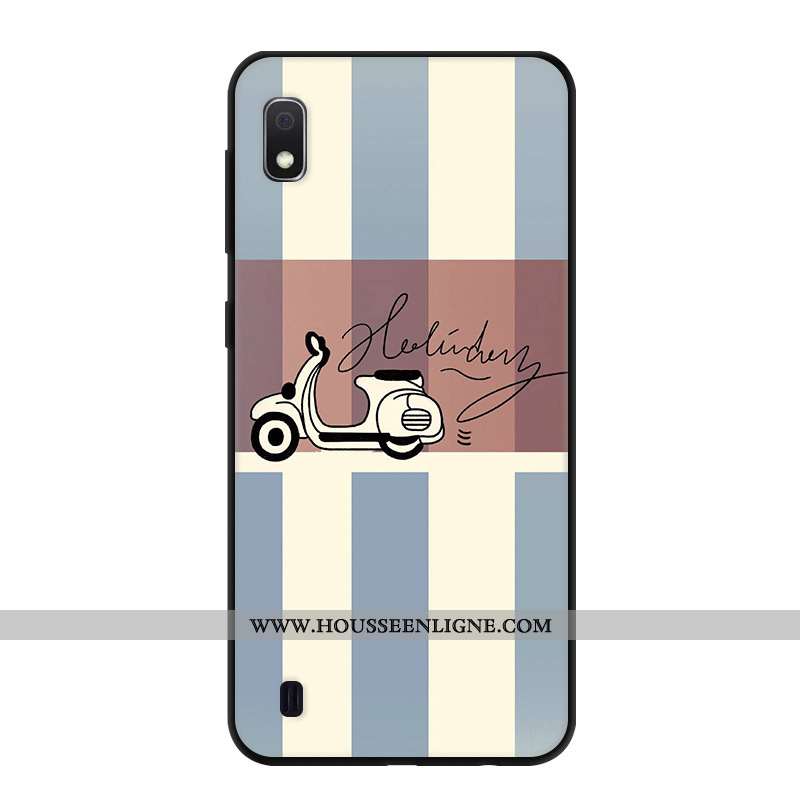 Housse Samsung Galaxy A10 Créatif Dessin Animé Étui Étoile Protection Vert Téléphone Portable Verte