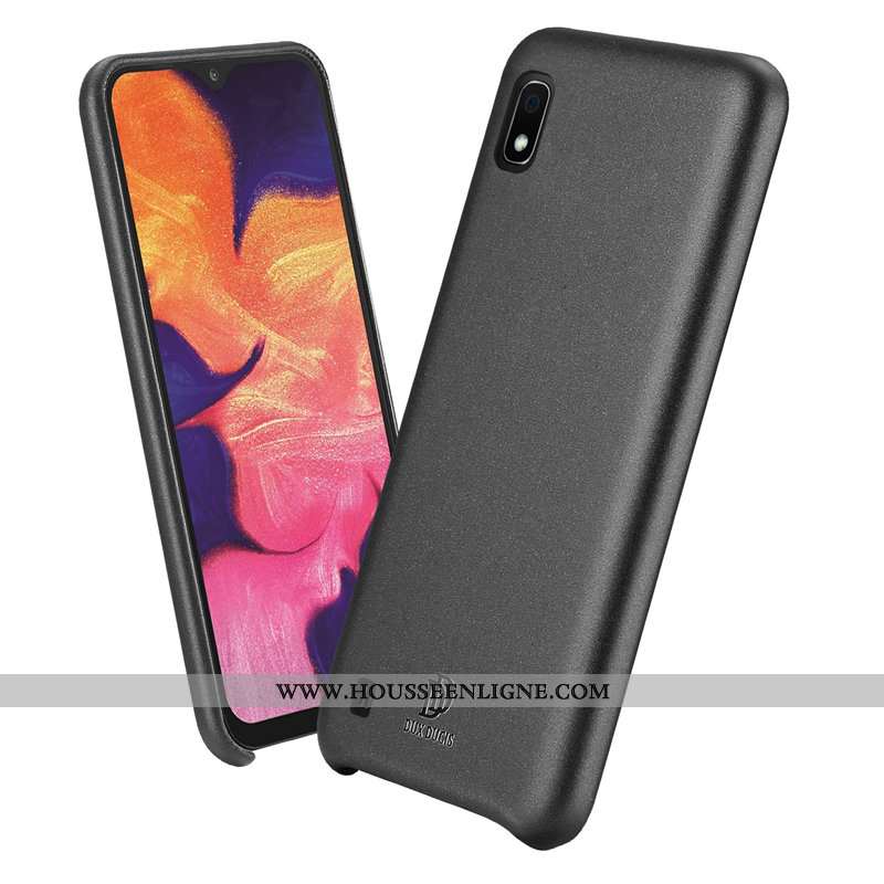 Housse Samsung Galaxy A10 Cuir Modèle Fleurie Incassable Bleu Simple Étoile Étui
