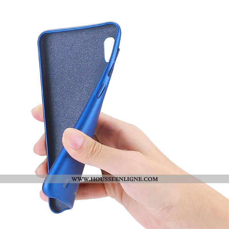 Housse Samsung Galaxy A10 Cuir Modèle Fleurie Incassable Bleu Simple Étoile Étui