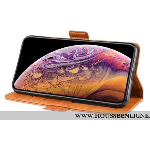 Housse Samsung Galaxy A10 Cuir Protection Étui Coque Jaune Tout Compris