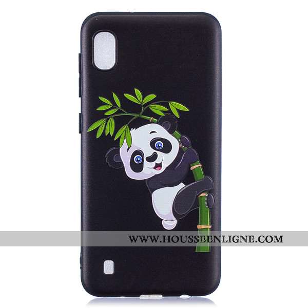 Housse Samsung Galaxy A10 Délavé En Daim Dessin Animé Téléphone Portable Bleu Marin Tendance Étoile 