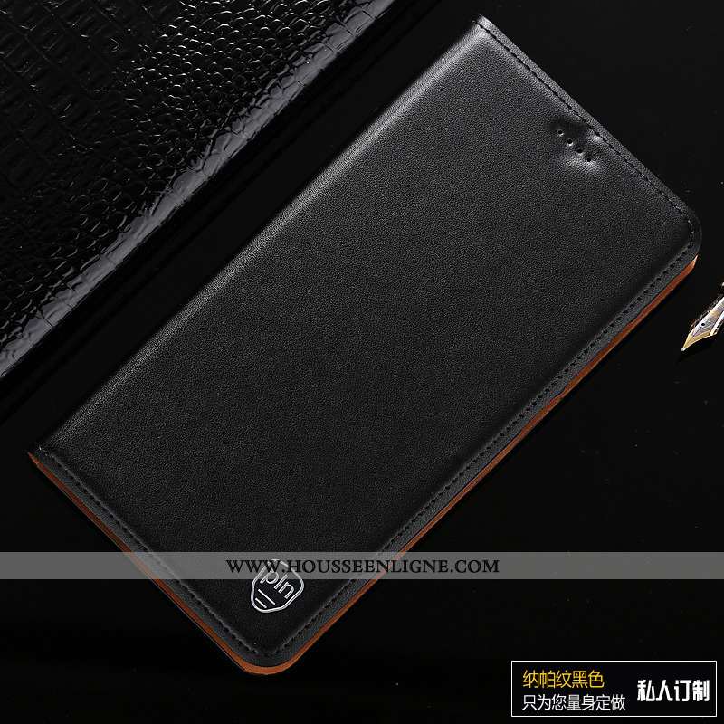 Housse Samsung Galaxy A10 Modèle Fleurie Protection Marron Cuir Véritable Incassable Étoile