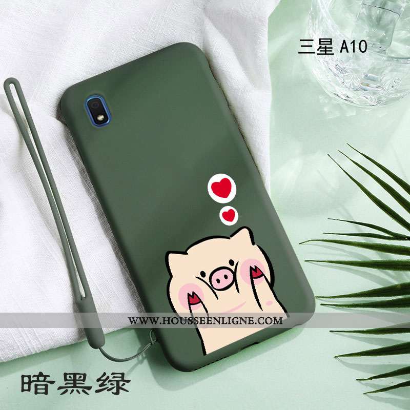 Housse Samsung Galaxy A10 Personnalité Créatif Incassable Net Rouge Téléphone Portable Simple Refroi